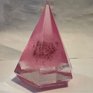 Pink Geometric jewelry holder